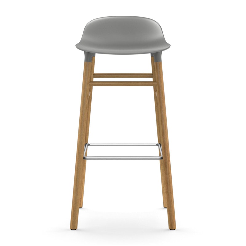 Form Barstol 75 cm, Grå/Eik