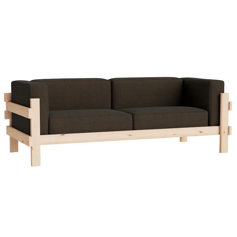 Kube 3-Seter Sofa, Pine / Remix 356