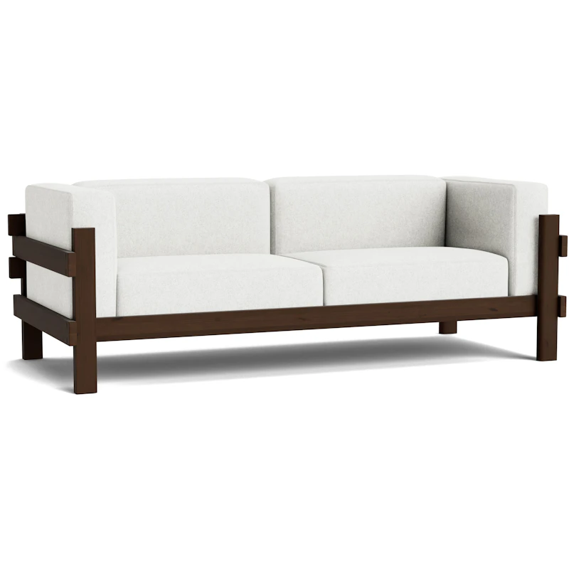 Kube 3-Seter Sofa, Mørkebrun / Hallingdal 110
