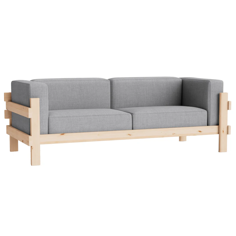 Kube 3-Seter Sofa, Pine / Remix 143
