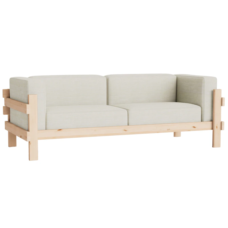 Kube 3-Seter Sofa, Pine / Remix 223