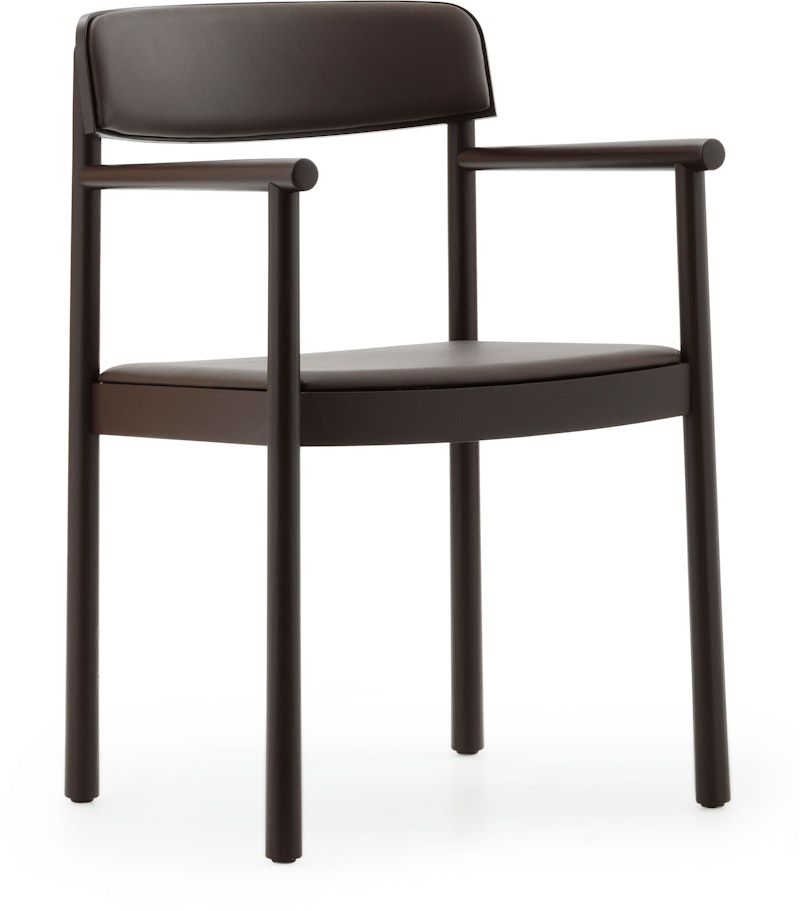 Timb Stol Med Armlene, Brun / Ultra Leather Chocolate