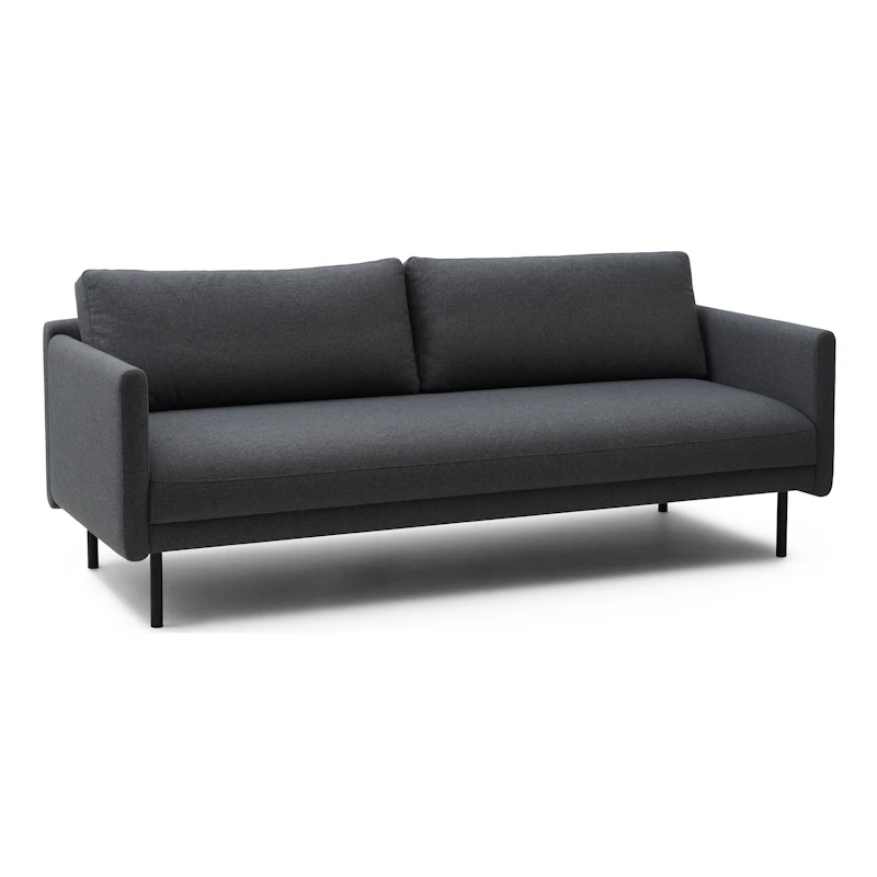 Rar 3-Seter Sofa, Mørkegrå