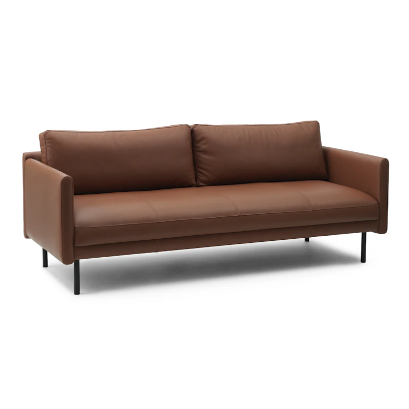 Rar 3-Seter Sofa, Leather Cognac