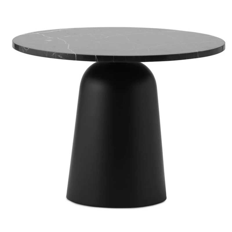 Turn Salongbord , Sort Marmor