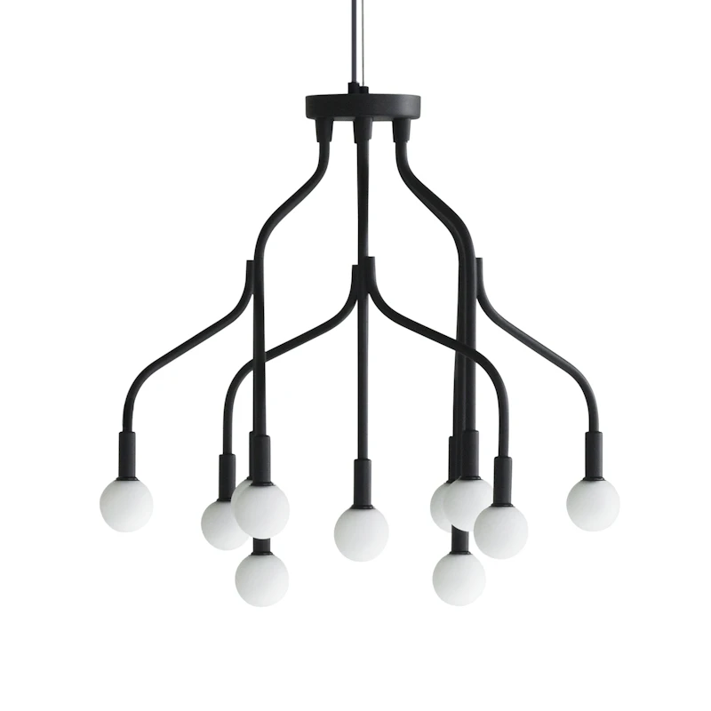 Vekst Taklampe Sort, Ø62 cm