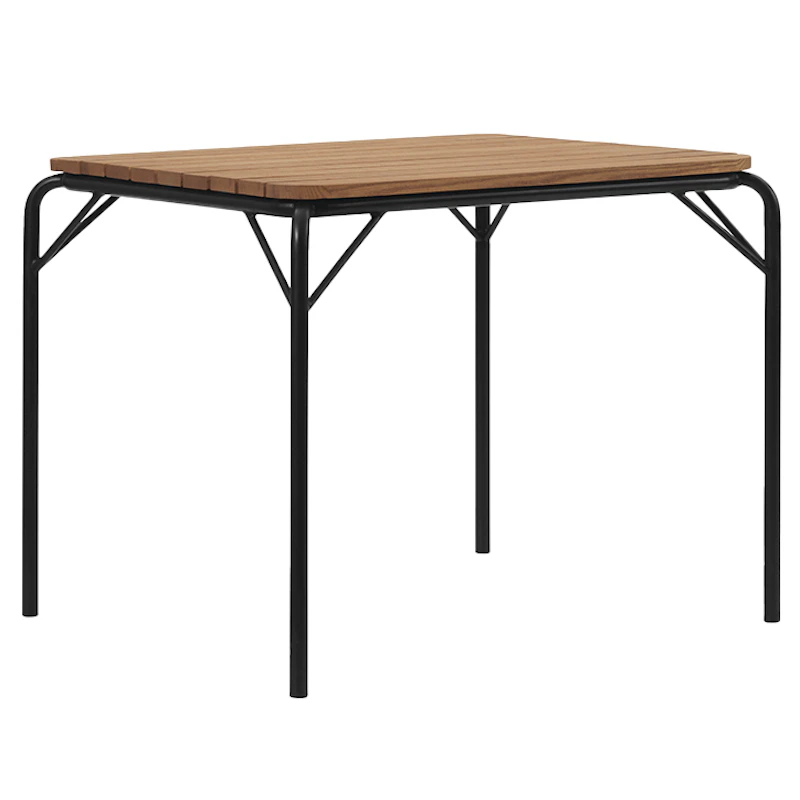 Vig Bord 90x90 cm, Robinia / Sort