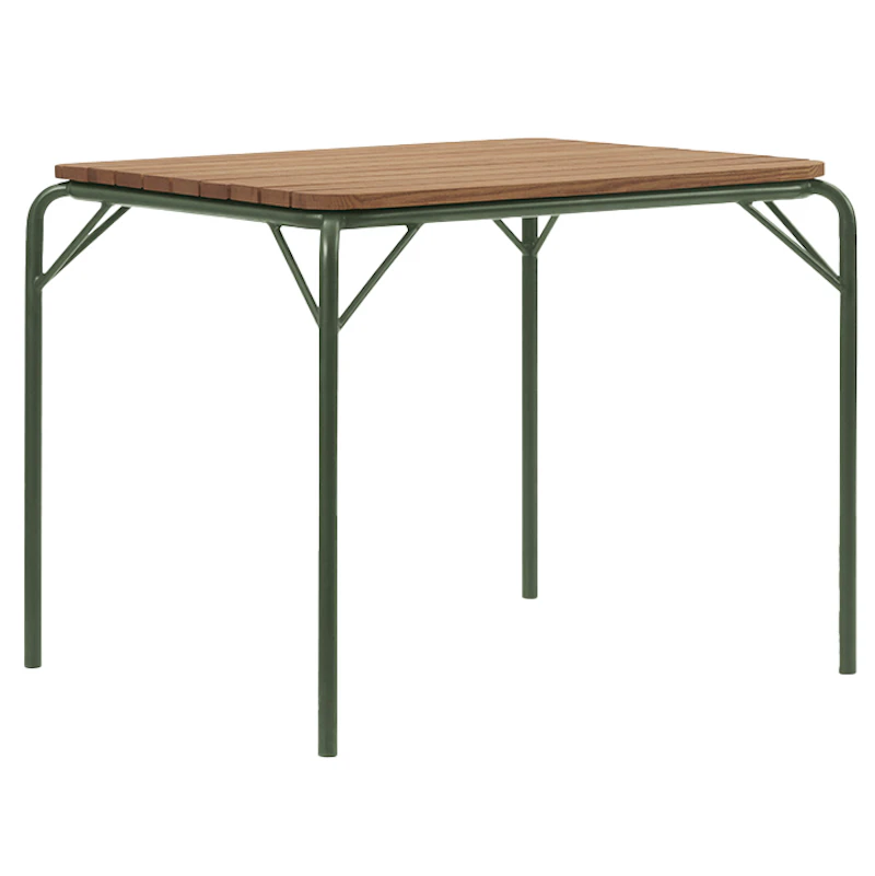 Vig Bord 90x90 cm, Robinia / Mørkegrønn