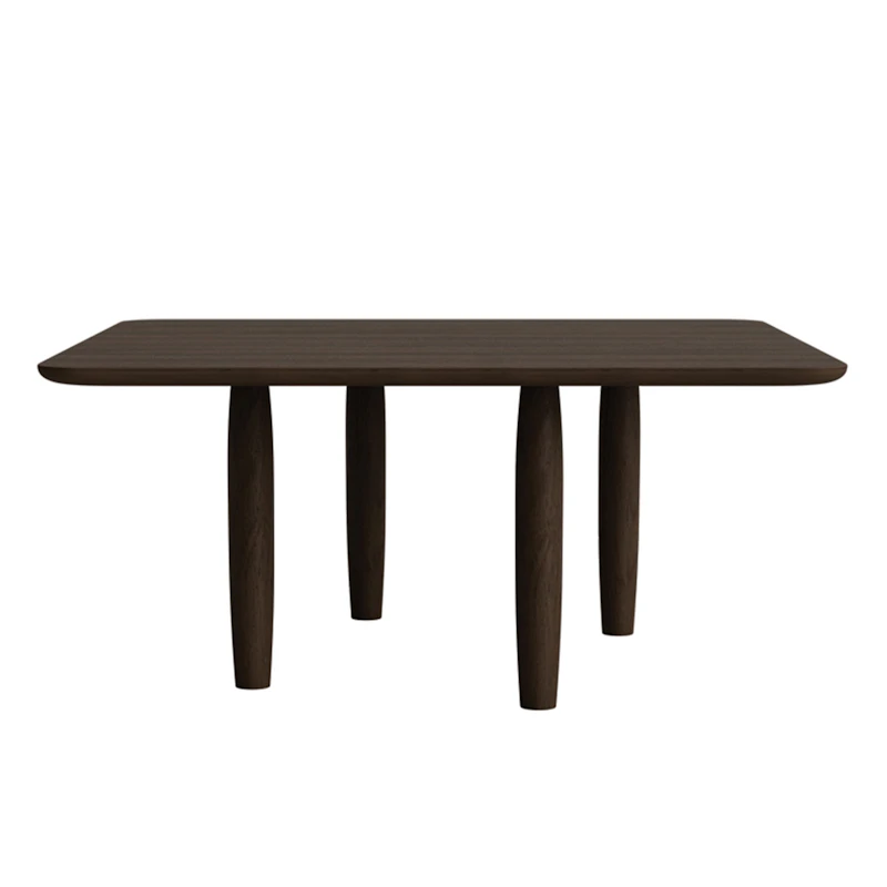 Oku Salongbord 80x80 cm, Dark Oak