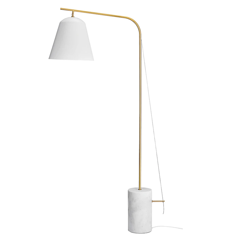 Line Two Gulvlampe, Hvit