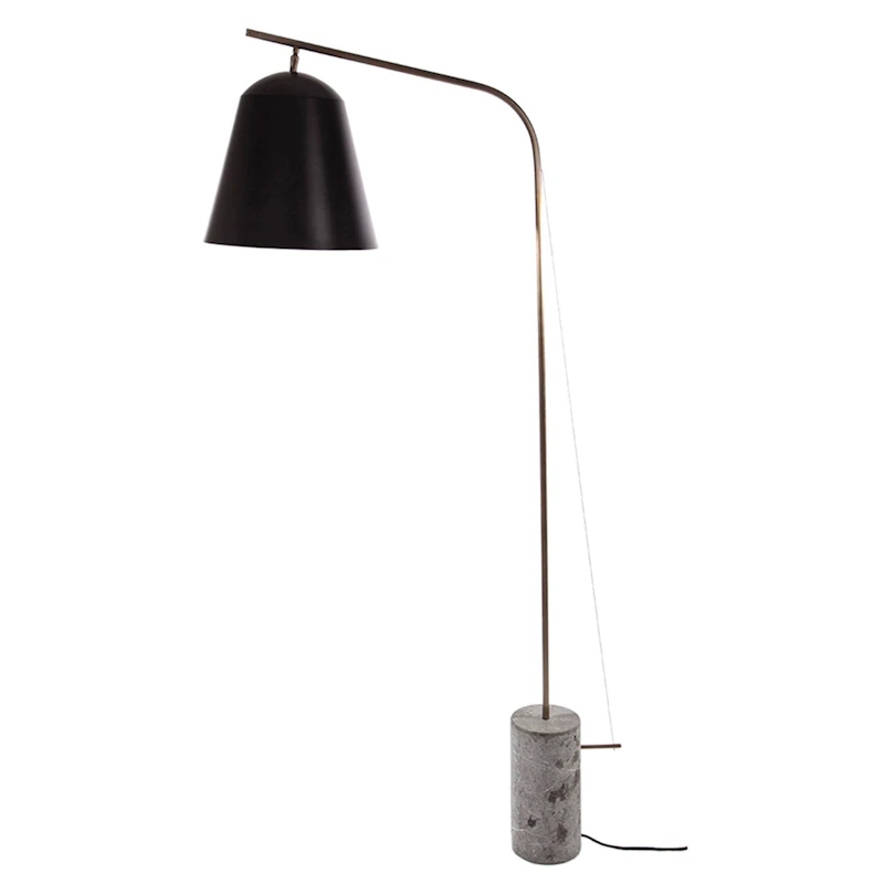 Line Two Gulvlampe, Sort