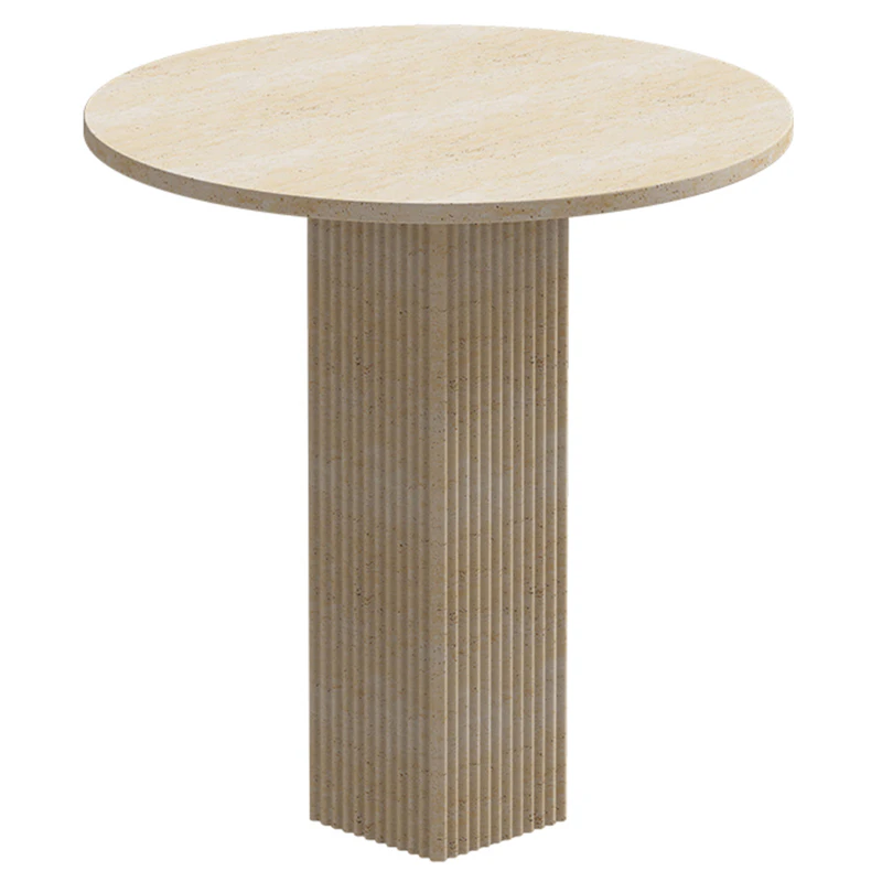 Soho Dining Table Ø80 cm, Travertine
