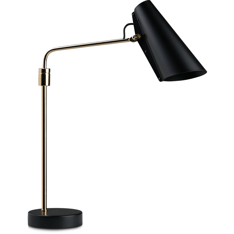 Birdy Swing Bordlampe, Sort / Messing