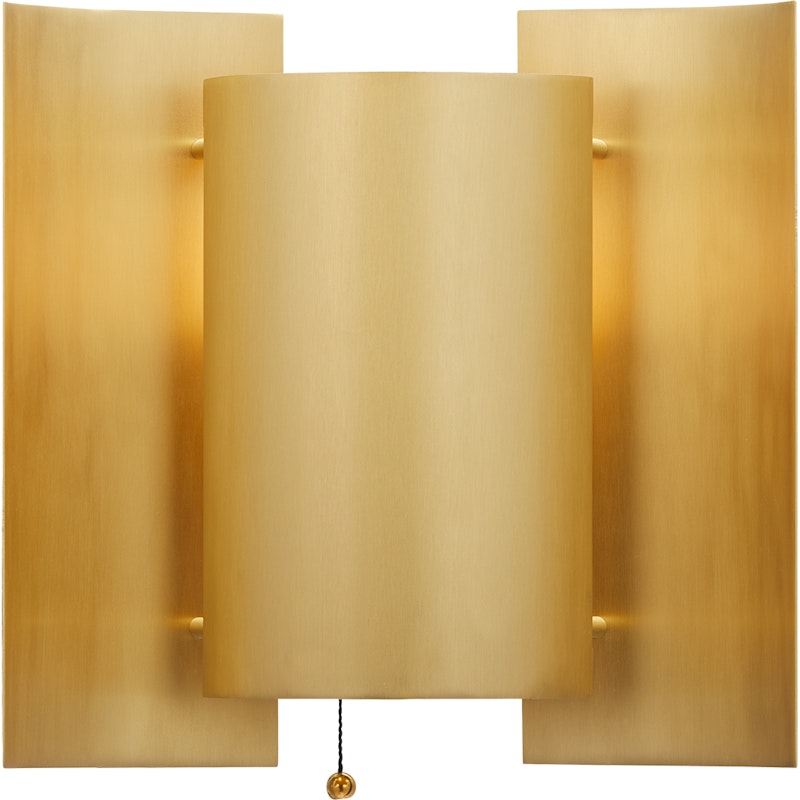 Butterfly Vegglampe, Brushed Brass