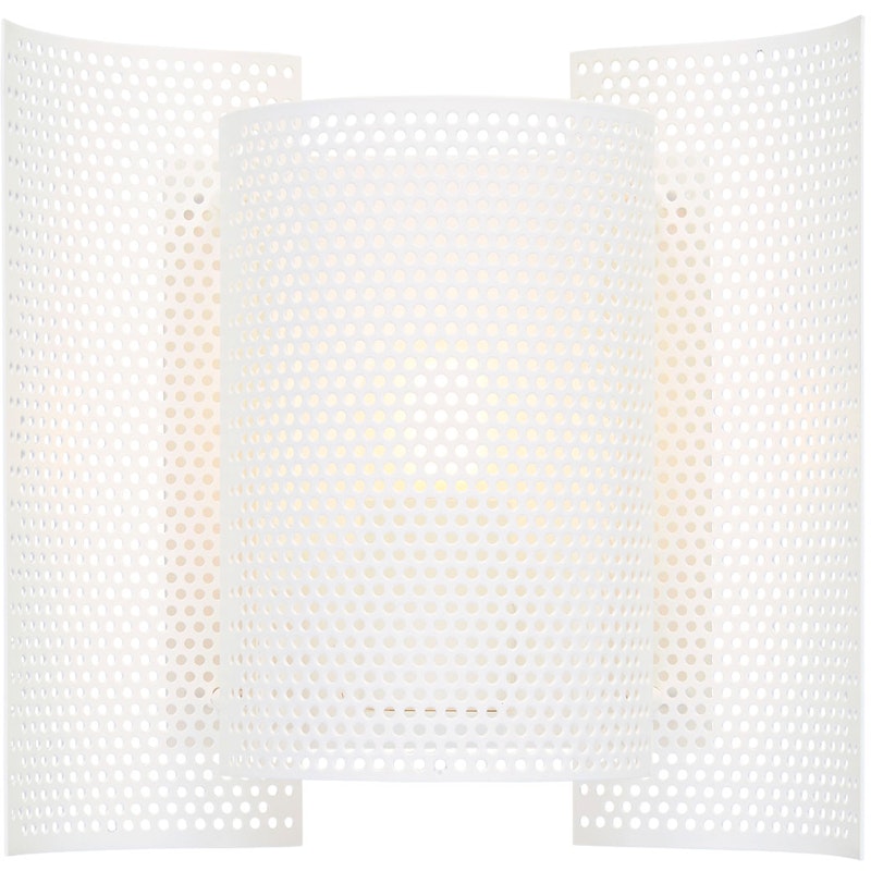 Butterfly Vegglampe Perforert, Hvit