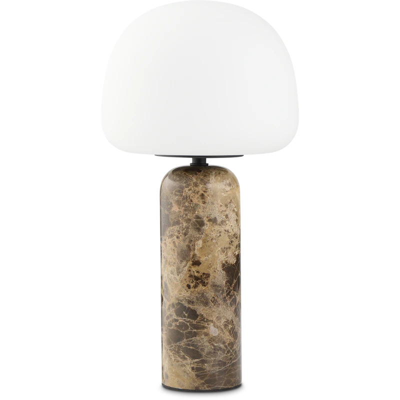 Kin Bordlampe Brunt Marmor 40 cm