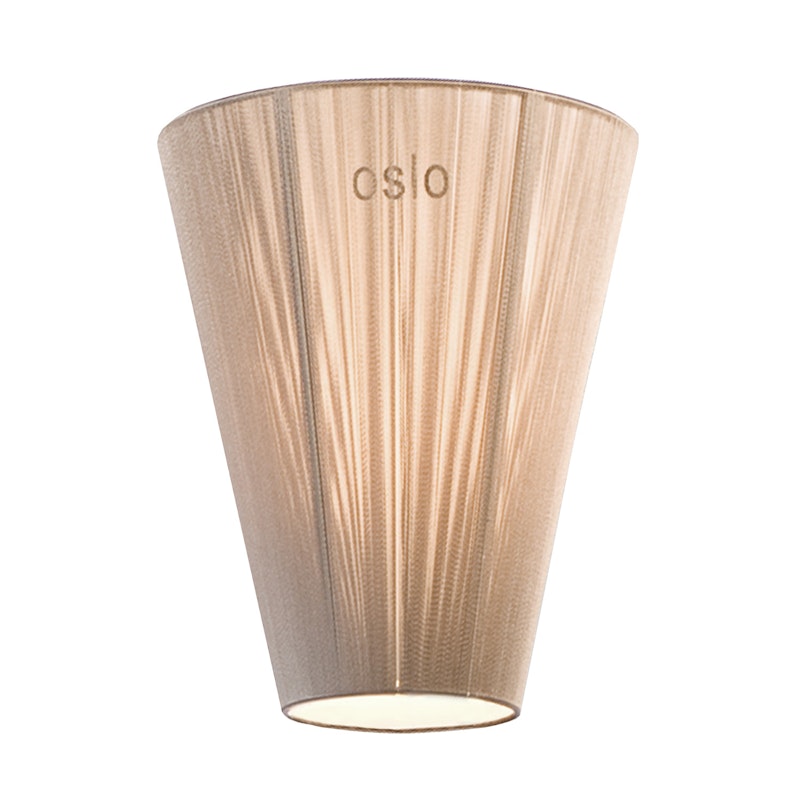 Oslo Wood Lampeskjerm, Beige