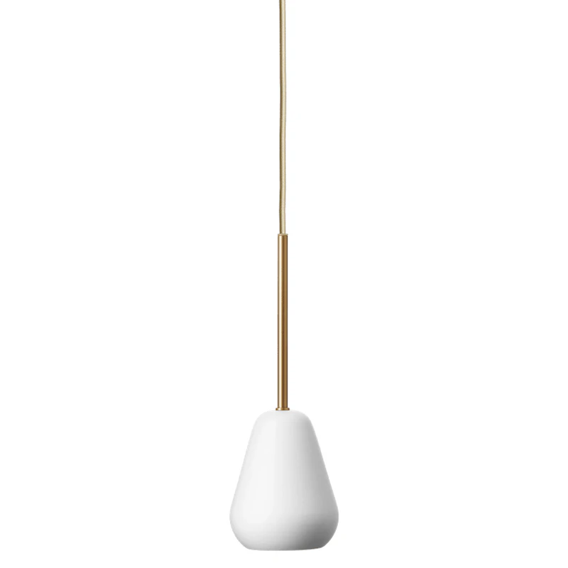 Anoli Spot Pendel, Hvit / Nordic Gold