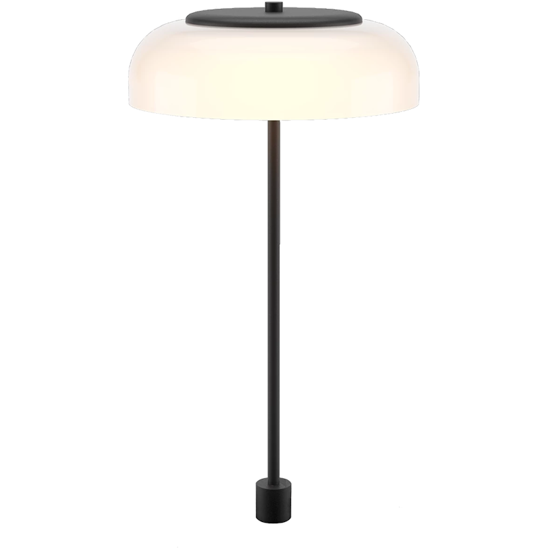 Blossi Bordlampe Integrert 230 mm, Svart / Opal