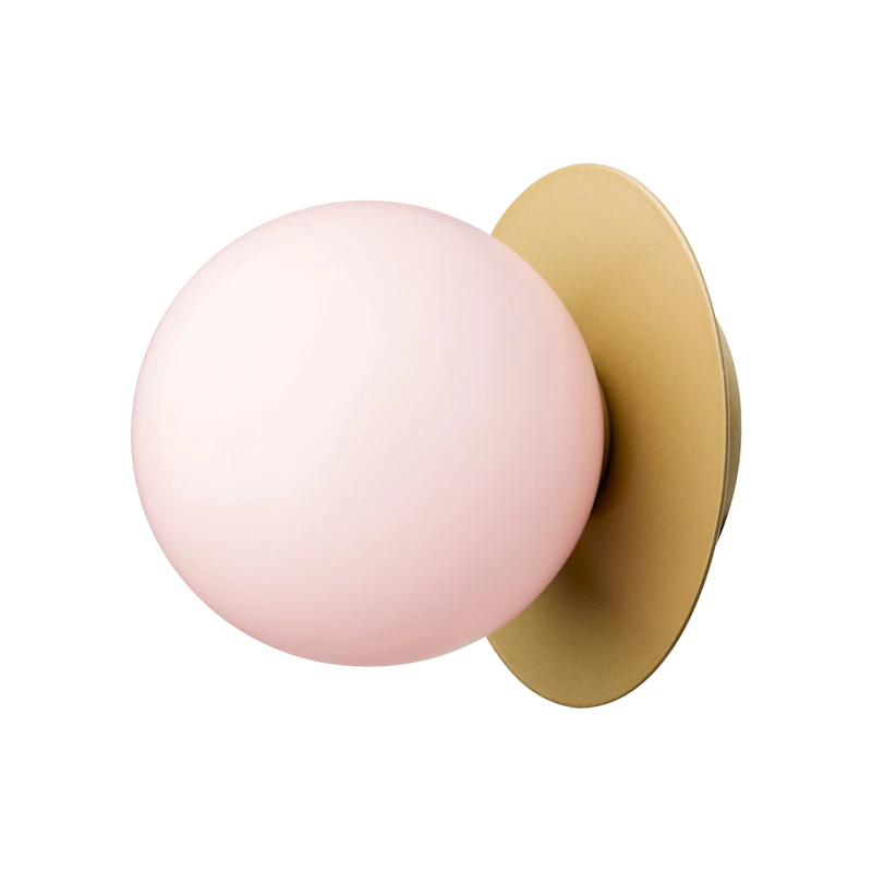 Liila 1 Vegg-/Taklampe 16,5 cm, Gull / Rose