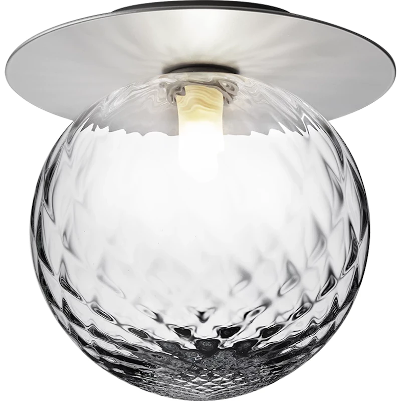 Liila 1 Vegg-/Taklampe 255 mm, Light Silver / Klar