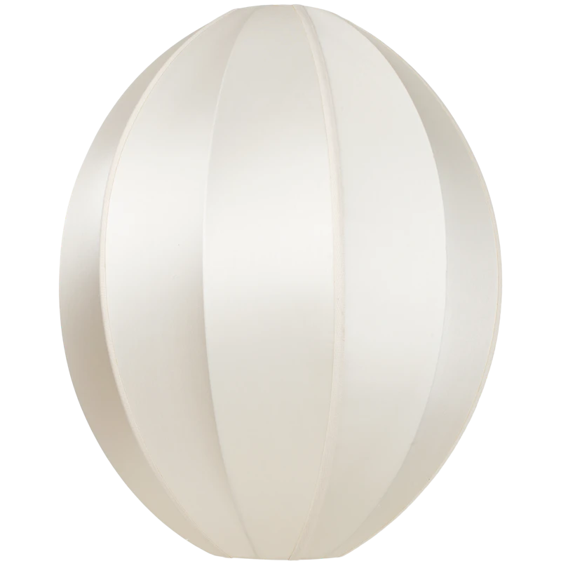 Indochina Lampeskjerm Oval Stor, Off-white