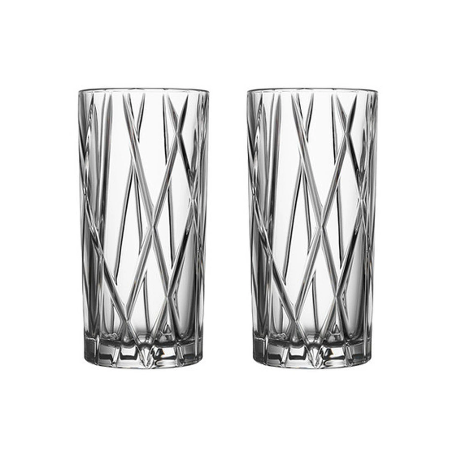 Orrefors City Highball 37 Cl 2 Pcs -  Highballglass & Longdrinkglass Glass Klar - 63103364