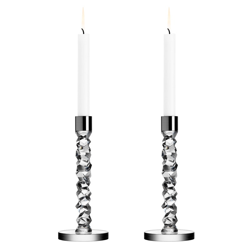 Karat Lysestaker H 24,2 cm, 2-pk, Rustfritt Stål