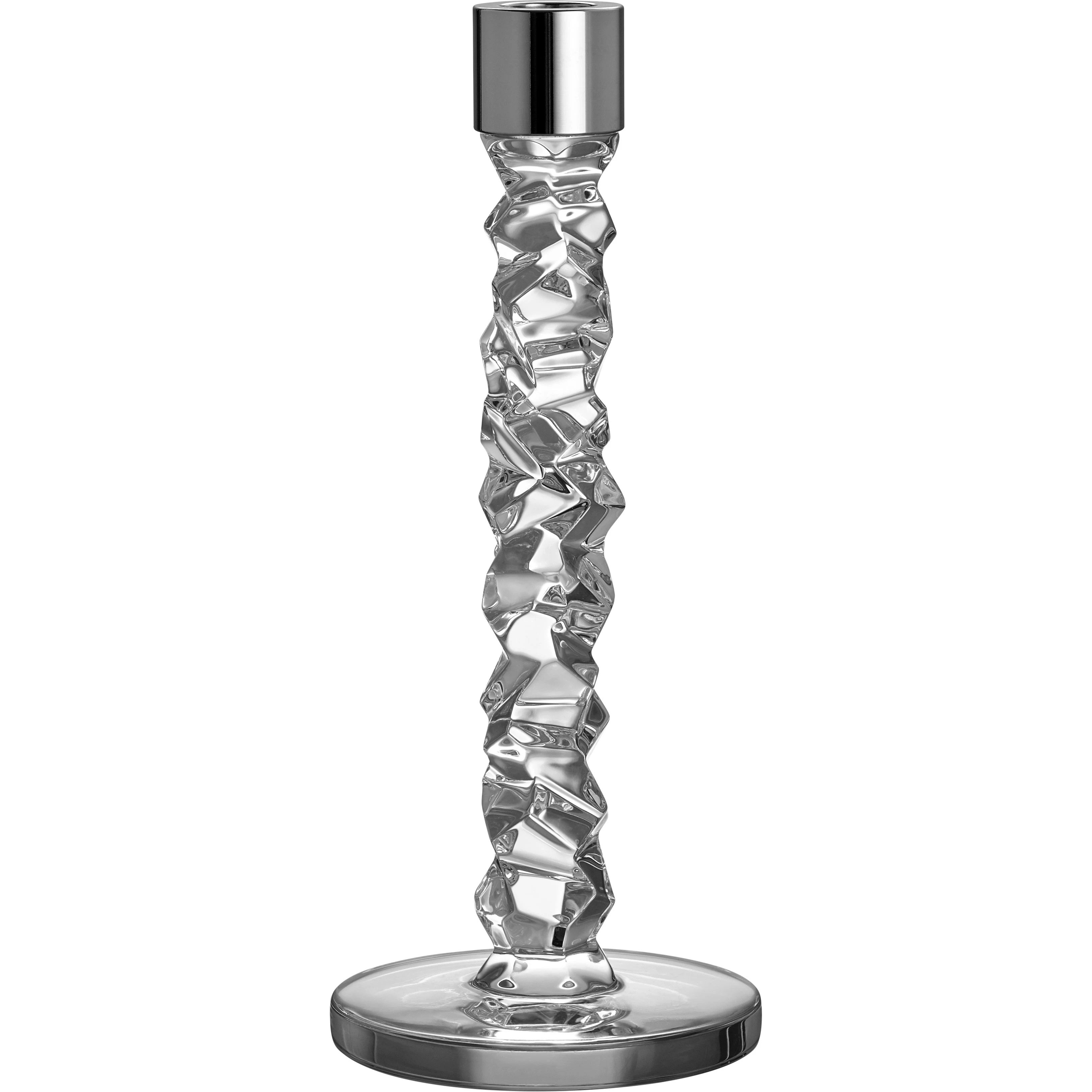 Orrefors Karat Lysestaker H 24,2 Cm 2-pk  -  Lysestaker Rustfritt st&aring;l - 6590162