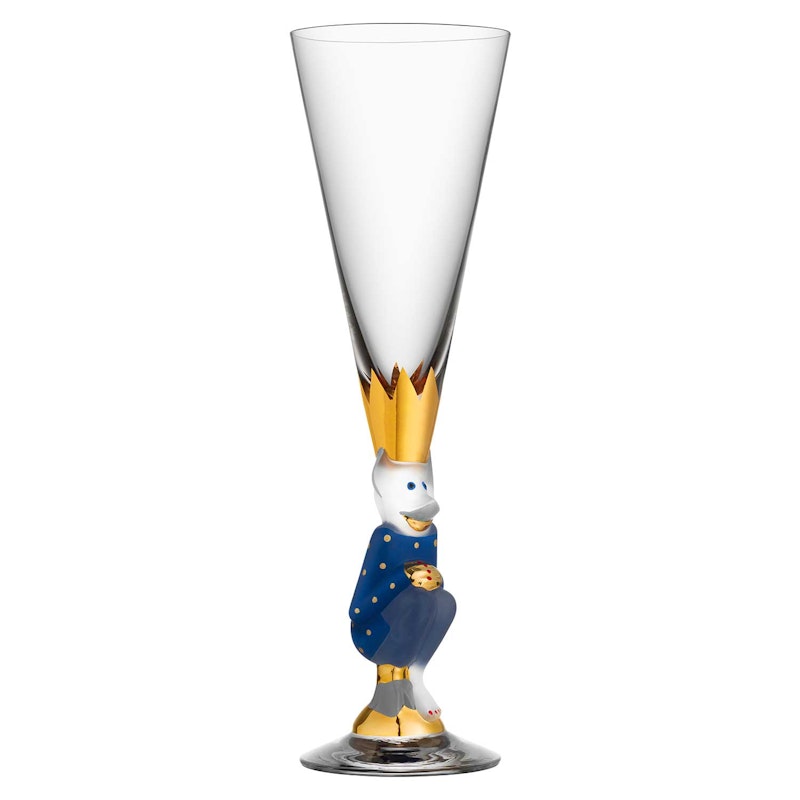 Nobel The Sparkling Devil Champagneglass 19 cl, Blå