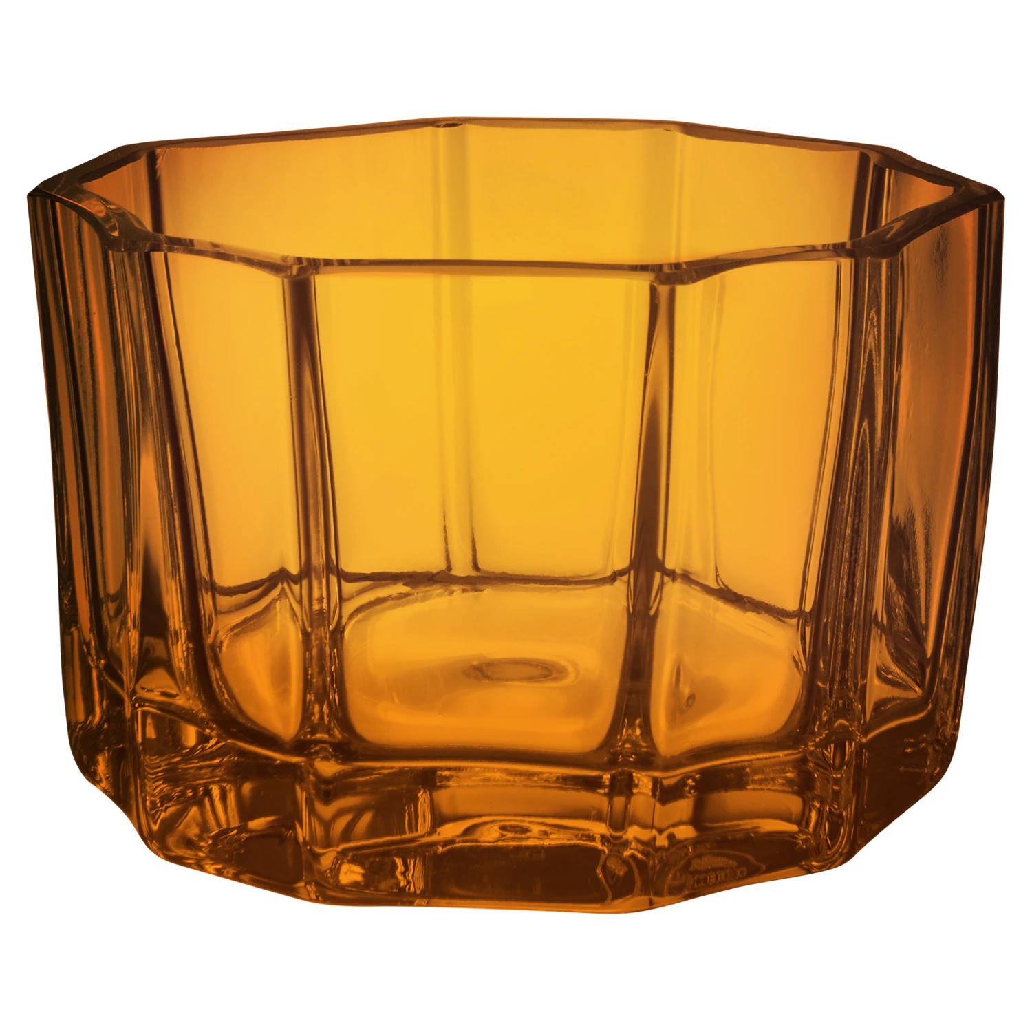 Orrefors Reed Lyslykte 45 Mm  -  Lyslykter Glass Amber - 6540622