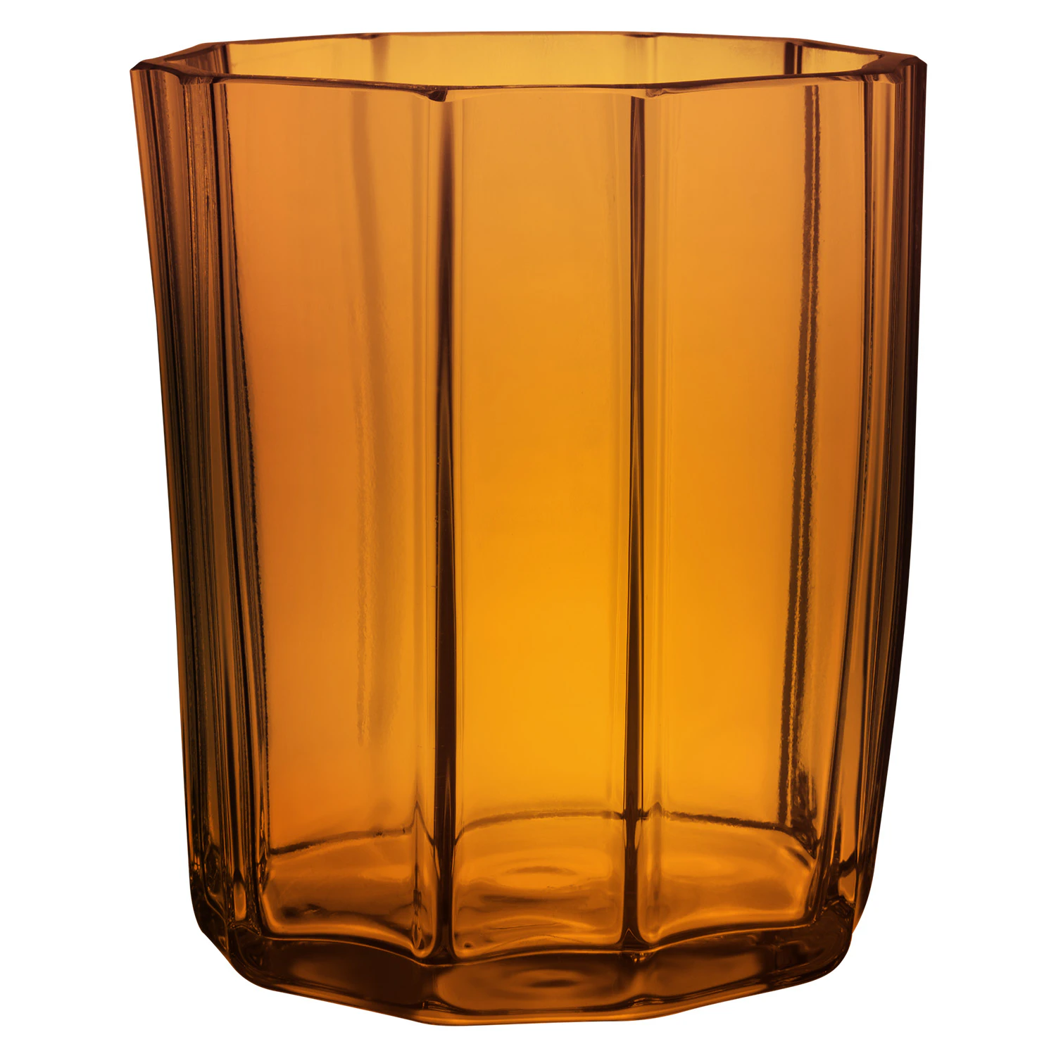 Orrefors Reed Lyslykte 85 Mm  -  Lyslykter Glass Amber - 6540625