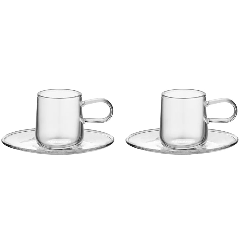 Viva espresso Kopp Med Tallerken 8 cl 2-pk