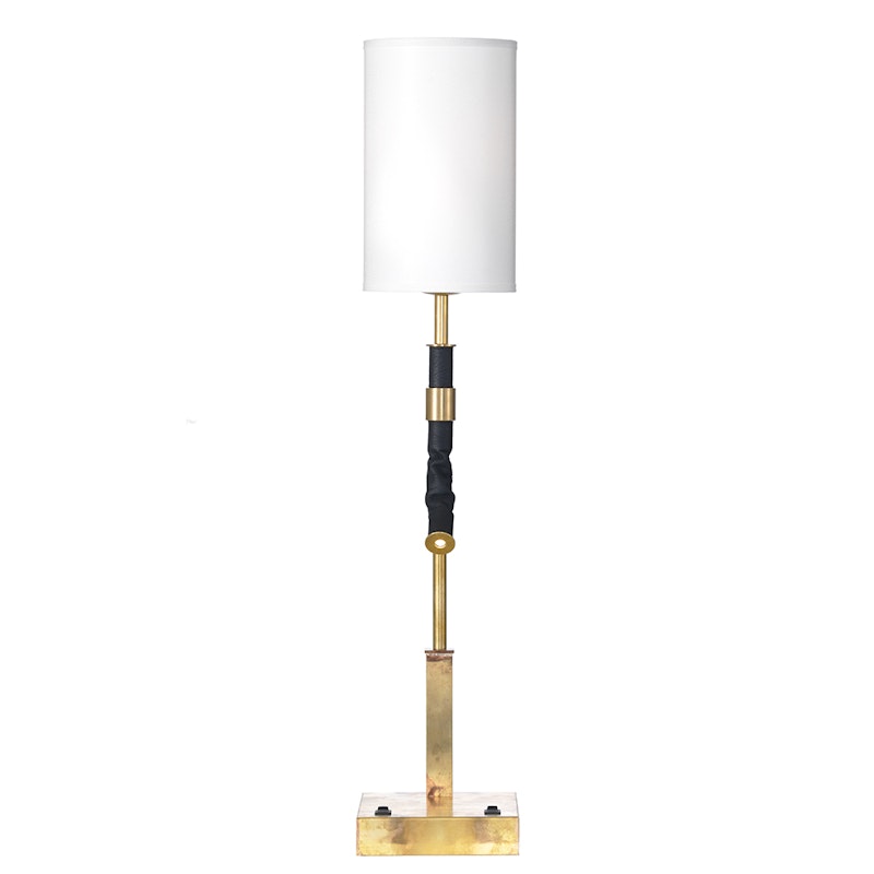 Butler Bordlampe, Messing/Hvit