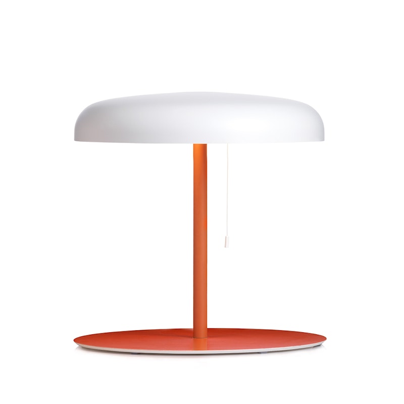 Mushroom Bordlampe, Oransje/Hvit