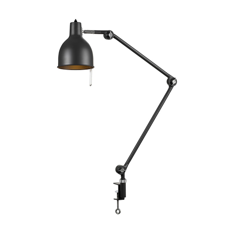 PJ65 Bordlampe med feste, Sort