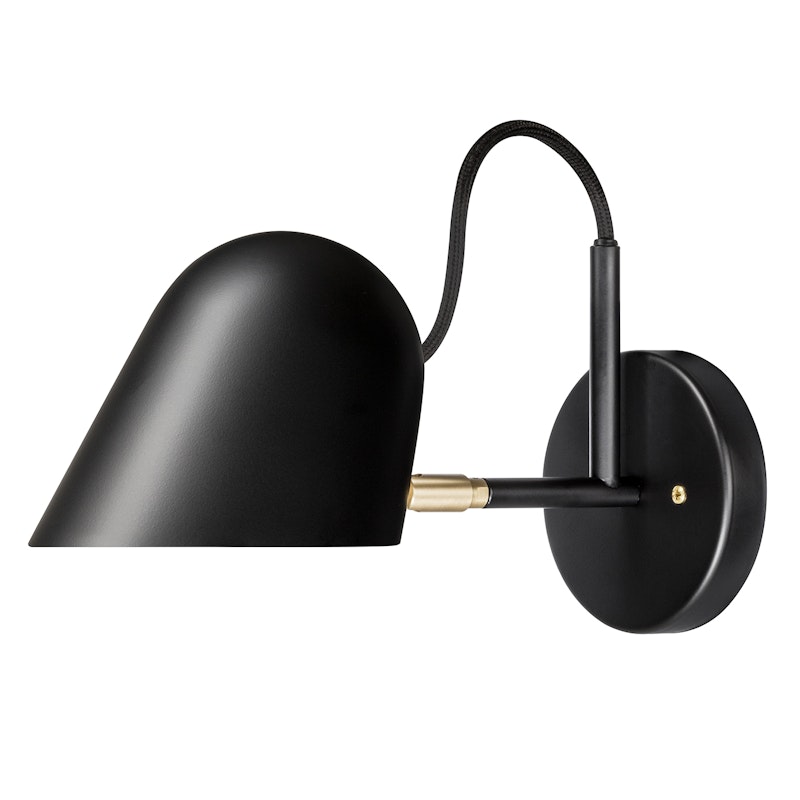 Streck Vegglampe (Fast Montage) LED, Sort/Messing