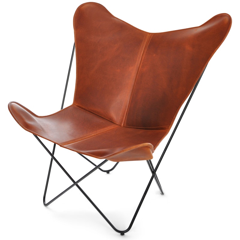 Papillon Flaggermusstol, Sort/Cognac