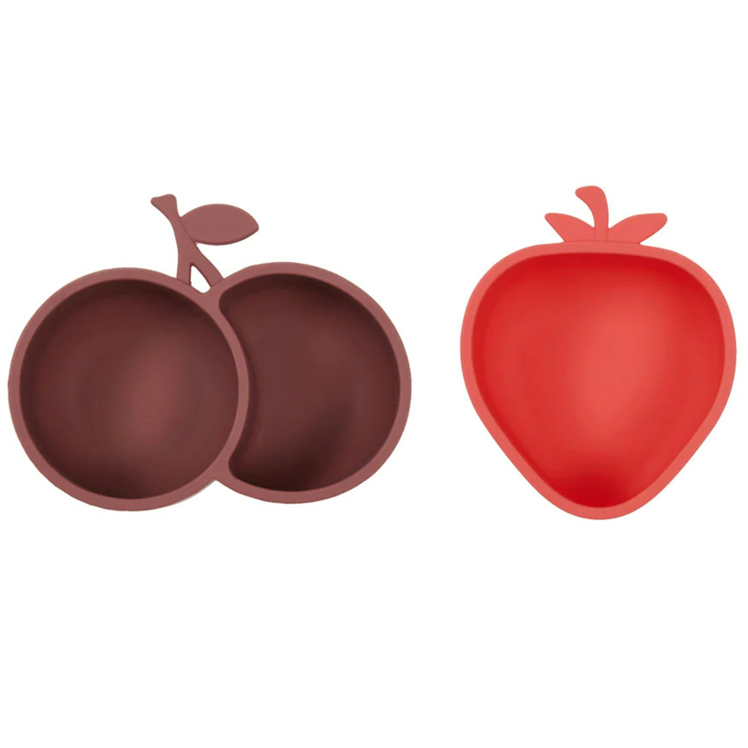 Oyoy Strawberry & Cherry Snackbolle 2-pk -  Serveringssk&aring;ler Silikon Cherry Red - M107407
