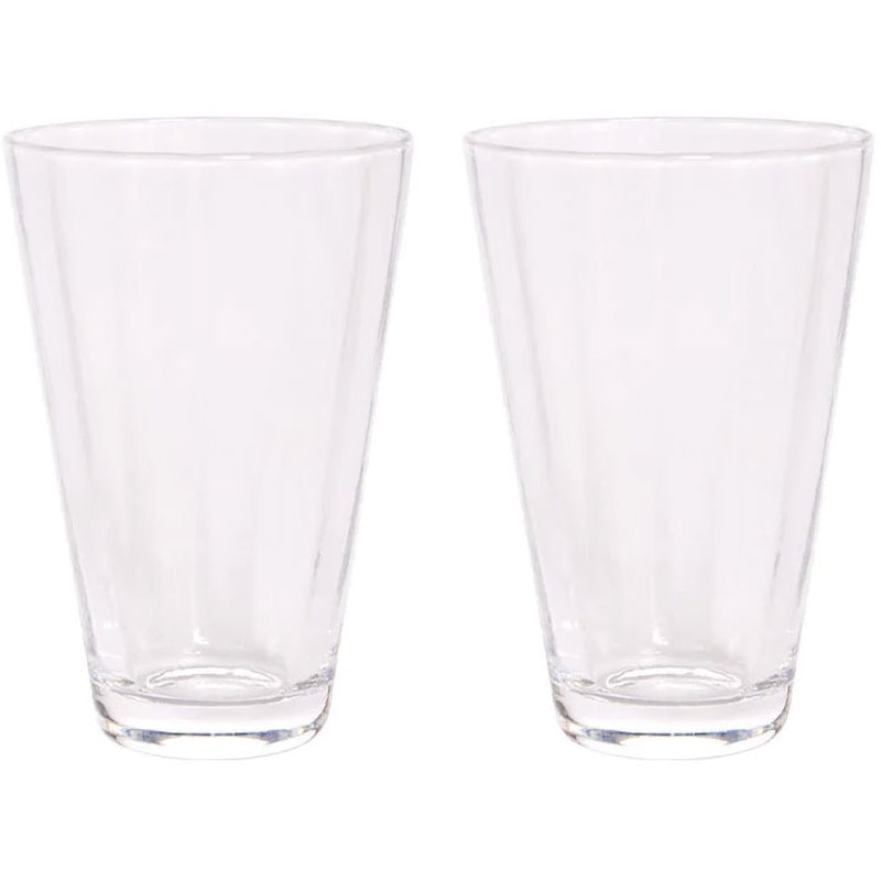 Yuka Groove Glass 2-pk, Klar