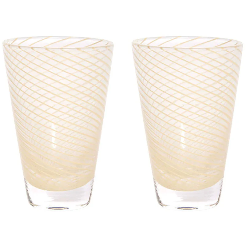 Yuka Glass 2-pk, Gul