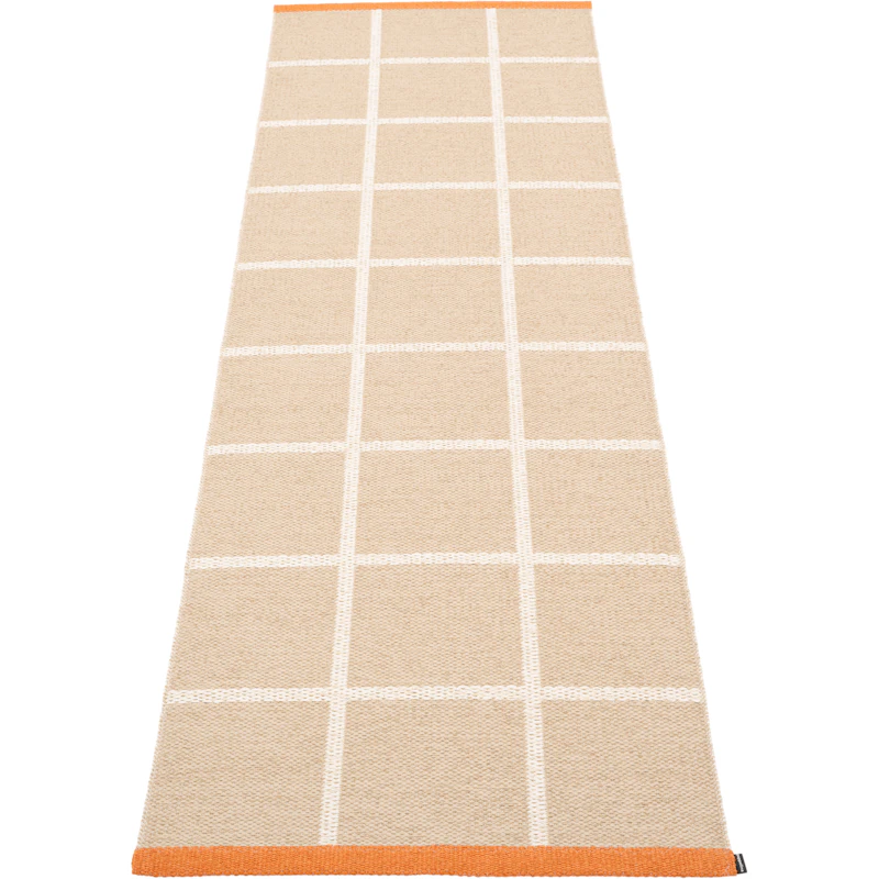 Criss Plastmatte Beige / Vanilla / Pale Orange, 70x225 cm