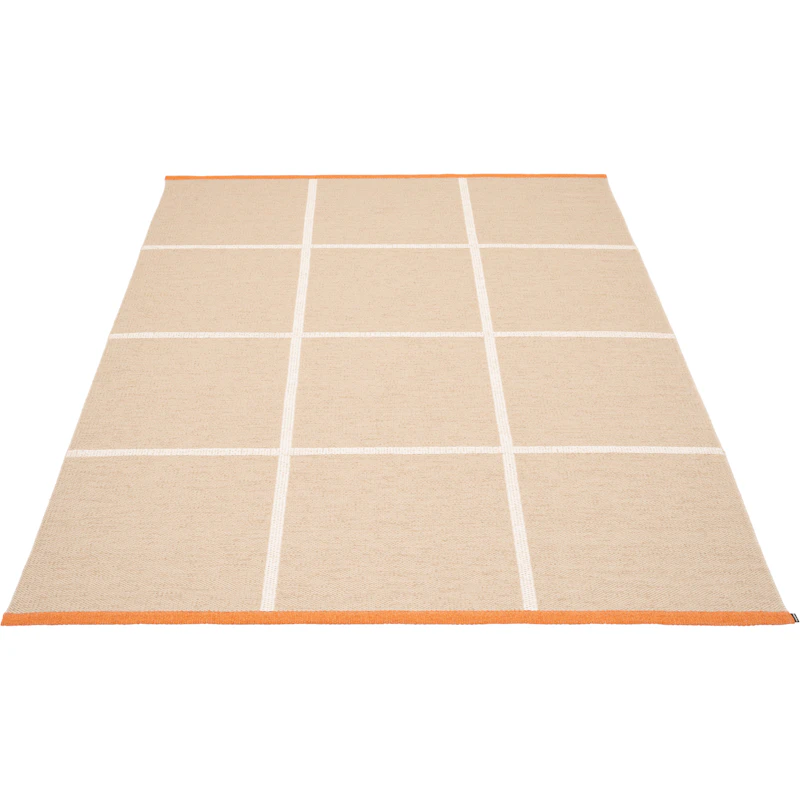 Criss Plastmatte Beige / Vanilla / Pale Orange, 180x260 cm