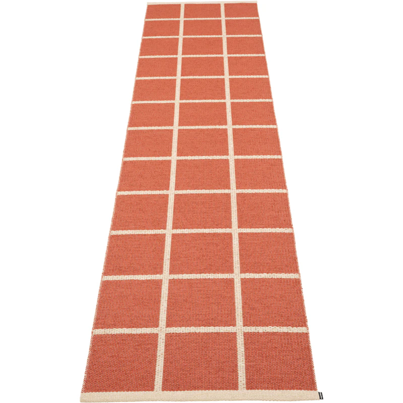 Criss Plastmatte Brick / Cream, 70x300 cm