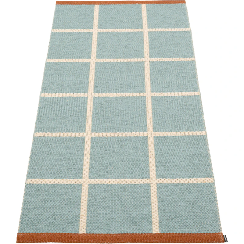 Criss Plastmatte Haze / Cream / Rust, 70x150 cm