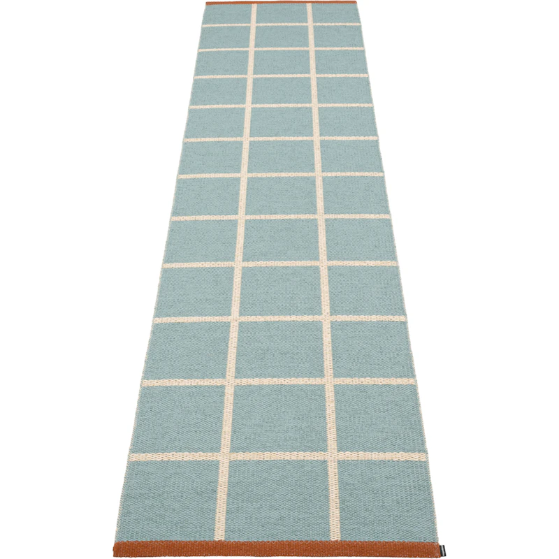 Criss Plastmatte Haze / Cream / Rust, 70x300 cm