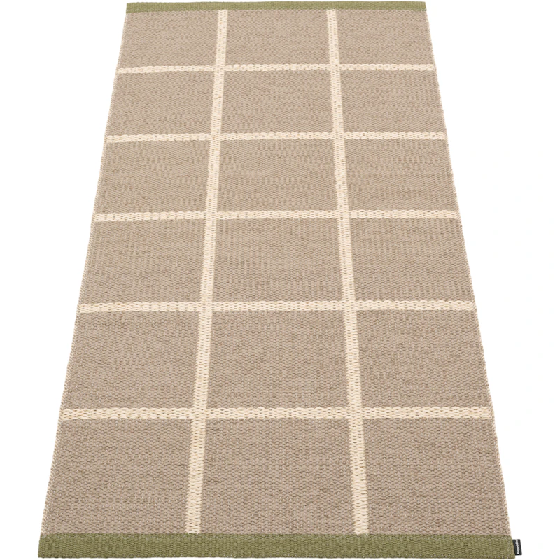 Criss Plastmatte Potato / Cream / Pine, 70x150 cm