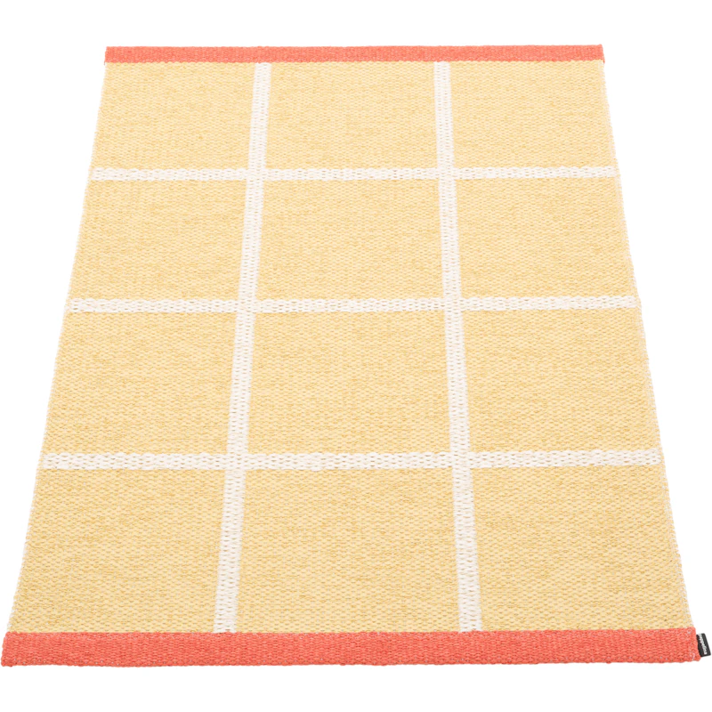 Criss Pop Plastmatte 70x100 cm, Pale Yellow / Vanilla / Flamingo