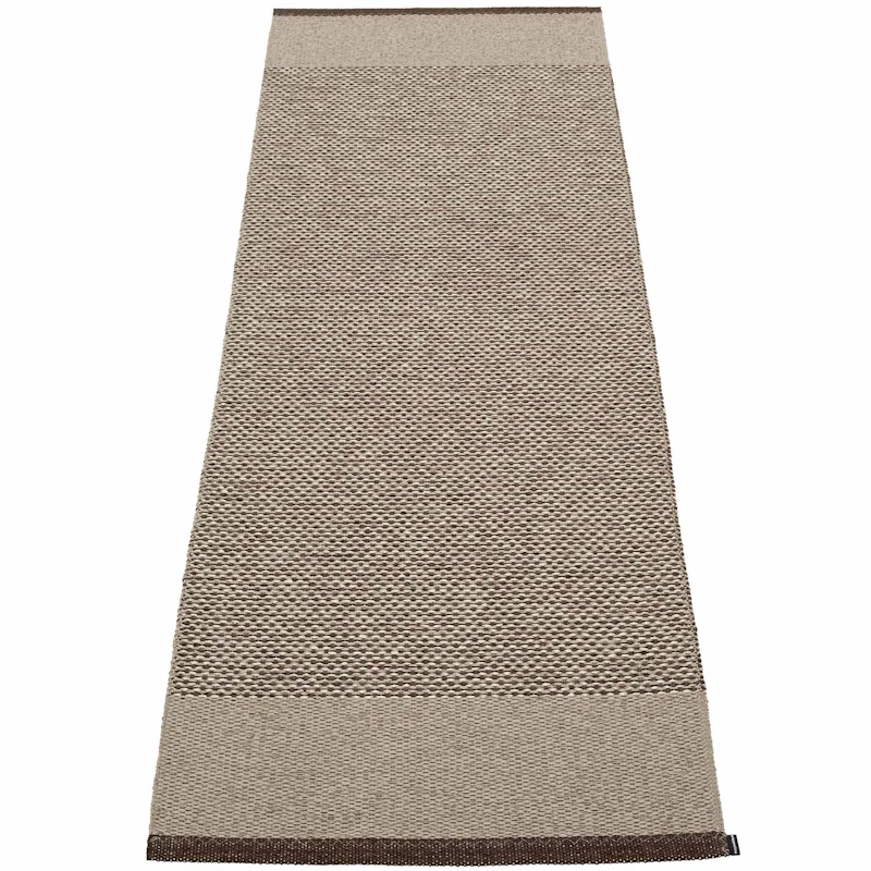 Edit Teppe Dark Brown / Dark Linen / Linen Metallic, 85x260 cm