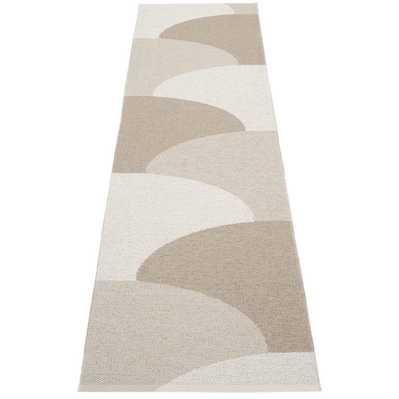 Hill Teppe 70x270 cm, Dark Linen / Linen / Fossil Grey